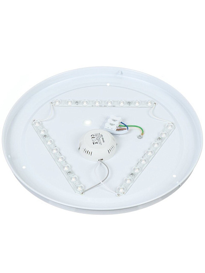 Светильник светодиодный, JazzWay, PPB Pulsar, 32 Вт, 4000 К, 2450 Лм, IP20, 32х32х6 см, белый, 5024748