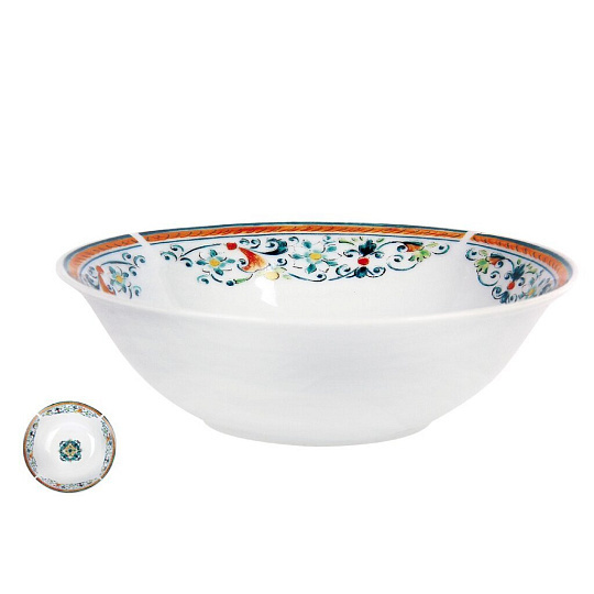 Салатник фарфор, круглый, 18 см, 0.6 л, Средиземноморский бриз, Korall, YQ1936