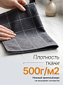 Полотенце банное 50х90 см, 100% хлопок, 500 г/м2, Тейс, Silvano, графит, Турция - фото 3