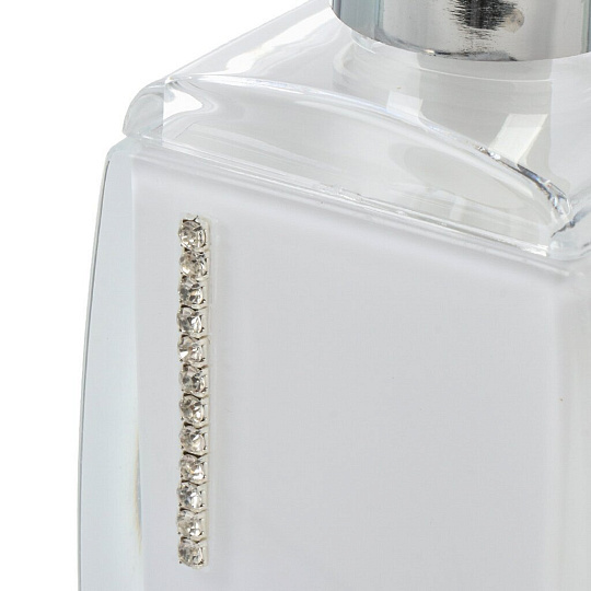 Дозатор для жидкого мыла, Delphinium, White cristal, пластик, белый, 106065