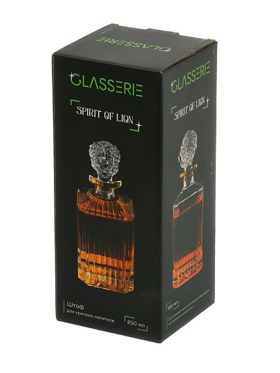 Штоф стекло, 0.85 л, Glasserie, Pirit of Lion, GL011