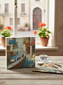 Салфетки бумажные New Line, Design, Итальянская улочка, 20 шт, 3 сл, 33х33 см - фото 2