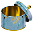 Шкатулка для украшений, металл, 8х8х8.5 см, голубая, Голубой мрамор, TH05-1 - фото 2