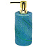 Дозатор для жидкого мыла, пластик, 7.5х13.8х18.9 см, ручная роспись, синий, RE1319CA-SD - фото 2