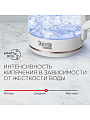 Чайник электрический Редмонд, SkyKettle RK-G203S, Strix, белый, 2 л, смарт, 2200 Вт, скрытый нагревательный элемент, стекло, пластик - фото 4