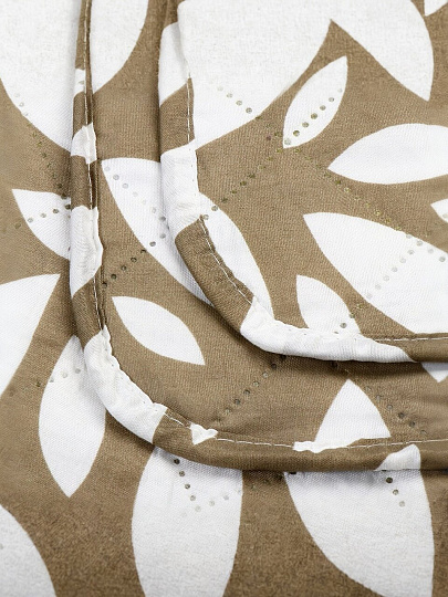 Покрывало евро, 220х200 см, 100% полиэстер, стеганое, Silvano, Мадонна, бежевое, AI-2203008