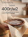 Набор полотенец кухонных 3 шт, махровый, 100% хлопок, 400 г/м2, Silvano, Пыльца, темно-зеленый, молочный, Узбекистан - фото 3