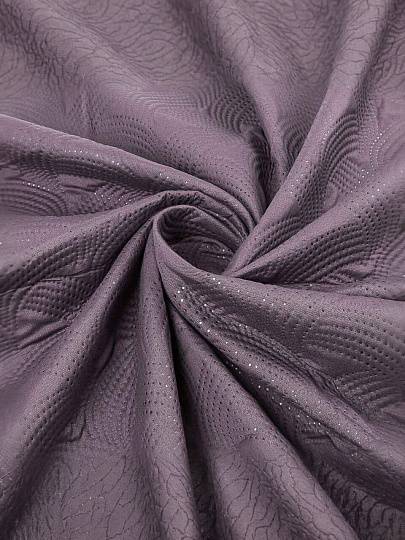 Покрывало 2-спальное, 200х180 см, 100% полиэстер, стеганое, Silvano, Ультрасоник Геометрия, мокрый асфальт