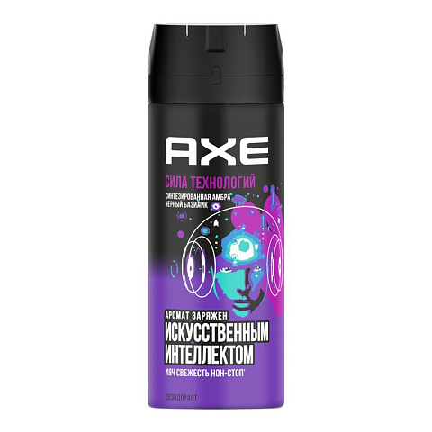 Дезодорант Axe, Сила технологии, для мужчин, спрей, 150 мл