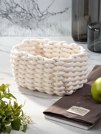 Корзина 21х14х13 см, прямоугольная, плетеная, Y4-8936