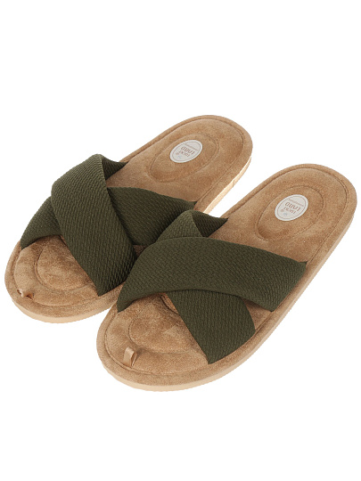 Тапки для женщин, полиэстер, в ассортименте, р. 37, открытые, Lucky Land, 5113W-CH-O