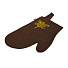 Рукавица для бани войлок, лого, коричневая, Банные штучки, 41420 - фото 3