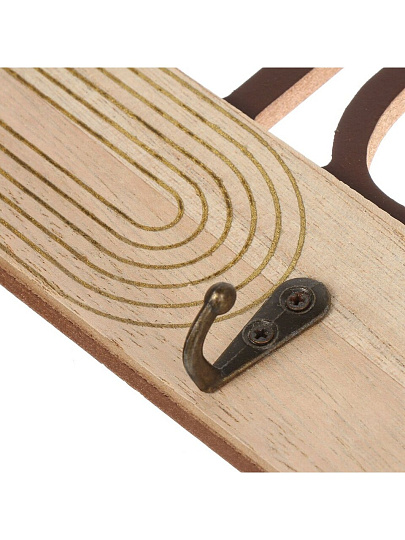 Ключница Дом, 29.5х12.5 см, МДФ, металл, 4 крючка, A200172