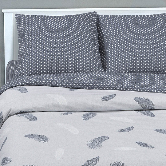 Постельное белье 2-спальное, простыня 160х200 см, 2 наволочки 70х70 см, пододеяльник 175х215 см, простыня на резинке, АртПостель, поплин, Феникс
