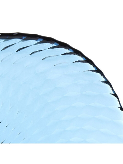 Тарелка десертная, стекло, 19 см, круглая, Идиллия Лондон Топаз 1, Luminarc, Q1315, синяя