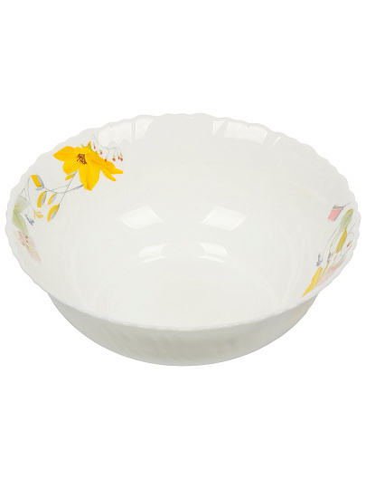 Салатник стеклокерамика, фигурный, 20х6.5 см, 1 л, Весна, МФК, MFK21202