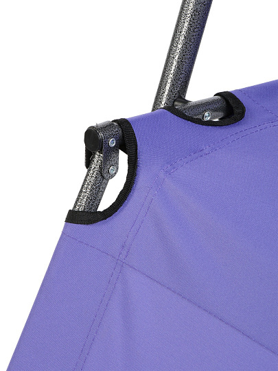 Шезлонг пляжный склад, мет-л, 153х60х80 см, 100 кг, фиолетовый, оксфорд 600D