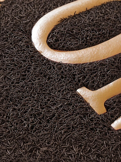 Коврик грязезащитный, 60х90 см, прямоугольный, резина, коричневый, Welcome, ComeForte, WM-14