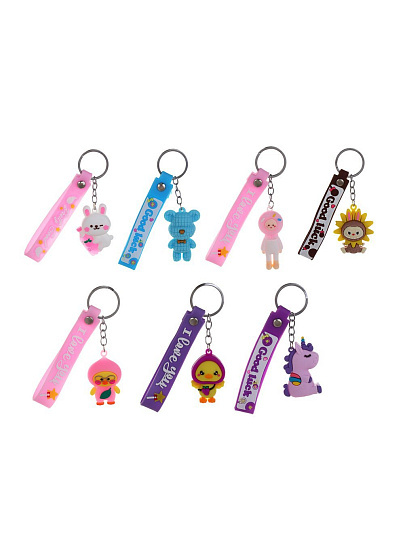 Брелок Игроленд, с игрушкой, 4-8 см, ПП, 295-201, в ассортименте