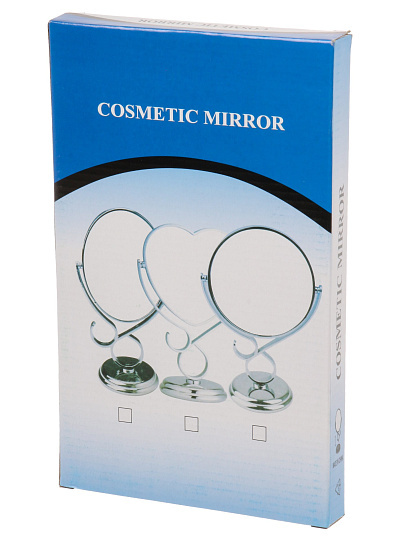 Зеркало настольное, 18.5х27 см, пластик, на ножке, круглое, Y9-026