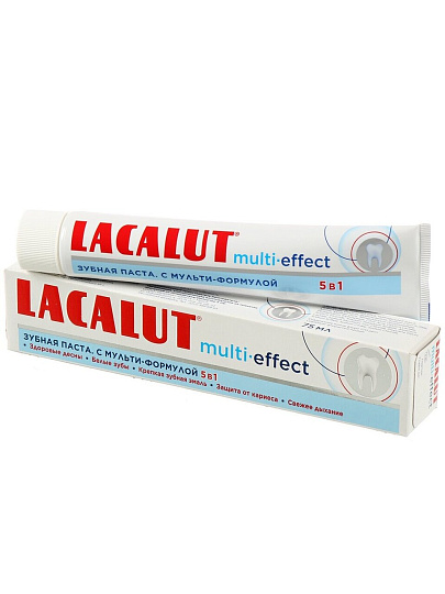 Зубная паста Lacalut, Мульти-Эффект, 75 мл