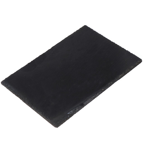 Блюдо камень, прямоугольное, 20х30 см, черное, Черный камень, Y4-3206