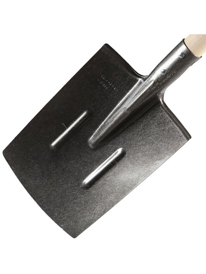 Лопата штыковая, рельсовая сталь, черенок деревянный, СП, прямая