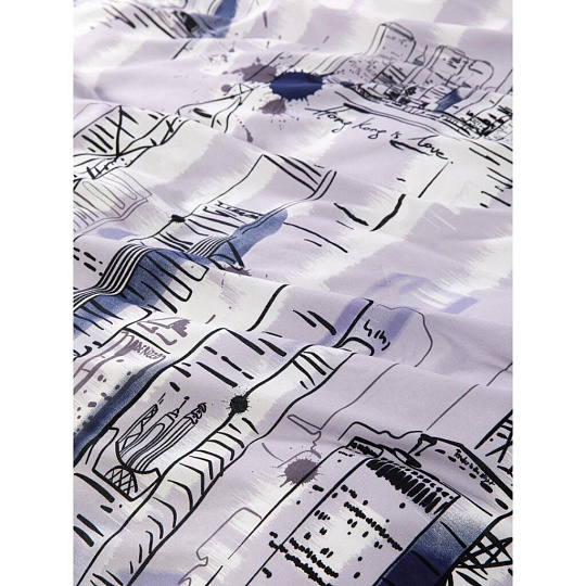 Постельное белье 1.5-спальное, простыня 145х215 см, 2 наволочки 70х70 см, пододеяльник 145х215 см, Luisa de Rizzo, бязь, коллекция Гонконг