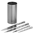 Набор ножей стальных Samura Bamboo SBA-05/K в подставке, 4 предмета - фото 2