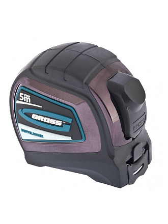 Рулетка 5 м, лента нейлон, 25 мм, автостоп, двухсторонний зацеп, Gross, Doppelhaken, 31124