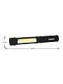 Фонарь автомобильный Camelion, LED51521, пластик, черный, 3XR03, COB LED+LED коллиматор, 13361 - фото 6