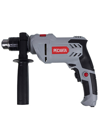 Дрель ударная, Ресанта, ДУ-15/850, ключевая, 13 мм, 850 Вт, с реверсом, 1 скорость