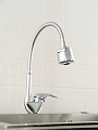 Смеситель для кухни, Potato, гибкий излив, с картриджем, хром, P58211