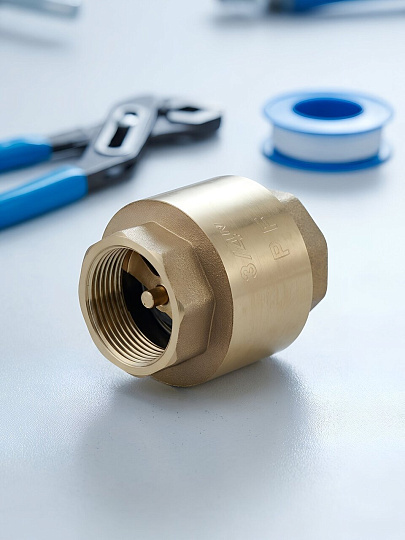 Клапан обратный 1", г-г, латунь, DN 25, ProFactor
