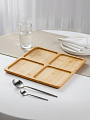 Менажница бамбук, 30x30x1.5 см, 4 секции, нет, Daniks, PS58730B - фото 2