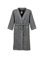 Халат унисекс, вафельный, 100% хлопок, серый, XXL-XXXL, 56-58, Barkas, AI-0106021