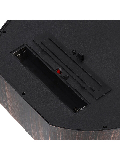 Фонарь декоративный 28х9.3х30.5 см, USB шнур, АА 3шт, пластик, стекло, Камин, M120025