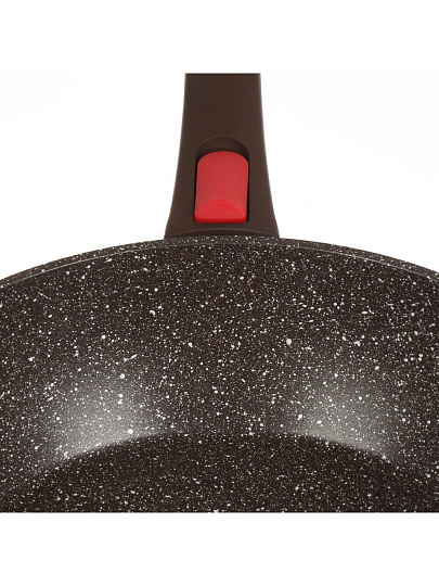 Сковорода алюминий, 28 см, антипригарное покрытие, Moulin villa, Brownstone, съемная ручка, индукция, BST-28-DI-DH