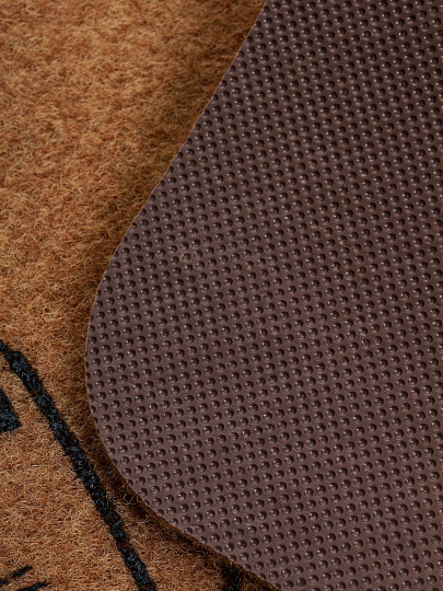 Коврик влаговпитывающий, 50х80 см, прямоуг, резина, полиэстер, беж, Четыре кота, ComeForte, TCLR/W-1