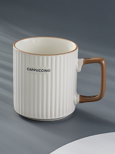 Кружка керамика, 400 мл, Кофемания, Daniks, R23140/5015-1, в ассортименте