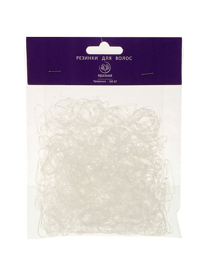 Резинка для волос Прозрачный, 500 шт, набор, 109379