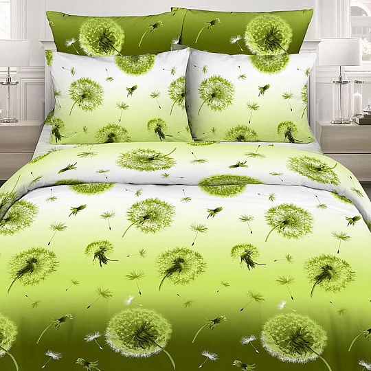 Постельное белье 2-спальное, простыня 200х216 см, 2 наволочки 70х70 см, пододеяльник 175х215 см, Василиса, бязь, Дуновение ветра 3413/1