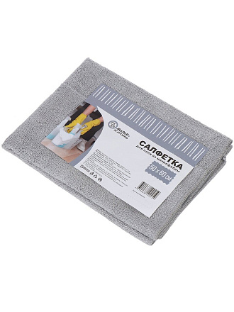 Салфетка бытовая для пола, микрофибра, 50х60 см, в ассортименте, Марья Искусница