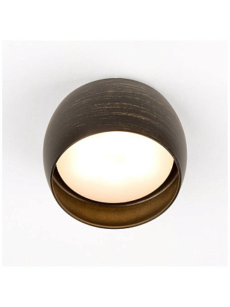 Светильник накладной General Lighting Systems, Чаша, 50 Вт, GX53, на 1 лампочку, IP20, 9х9х5 см, Спот, черненое золото, 661337