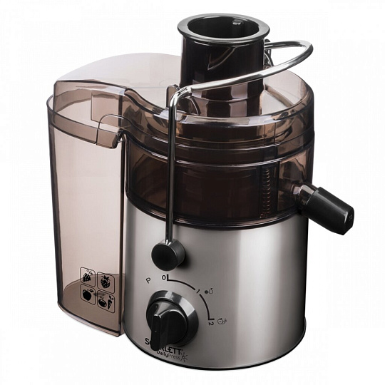 Соковыжималка электрическая Scarlett, SC-JE50S18, 800 Вт, 0.6 л, 2 скорости, 1 л, центробежная