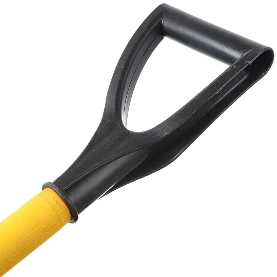 Лопата для сыпучих грузов, сталь, черенок деревянный, Клевер, с окрашенным черенком и V-ручкой