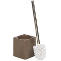 Ерш для туалета напольный, 10.3х9.7х37 см, пластик, коричневый, Y4-7862