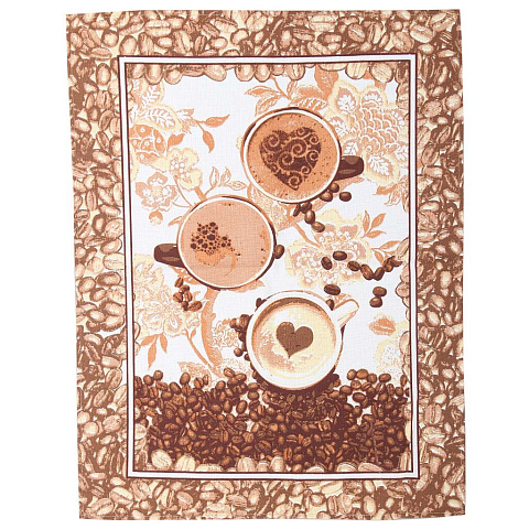 Кухонное полотенце из рогожки, 45-60 см, тип 1392/1 сорт 1 кофе