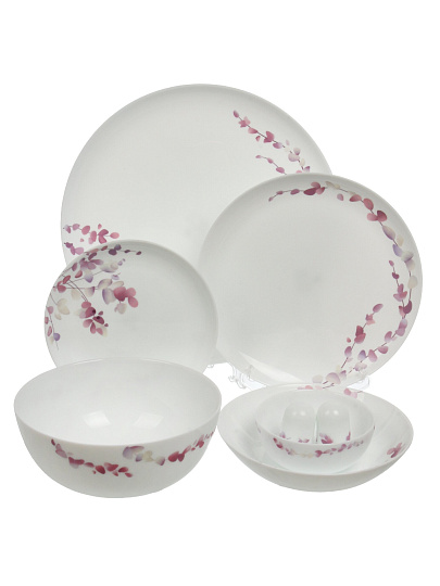 Сервиз столовый стекло, 28 предметов, на 6 персон, Еlegance, PO-28SD-609E