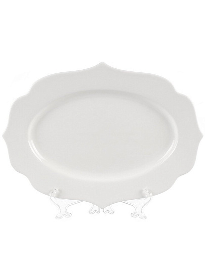 Блюдо фарфор, сервировочное, фигурное, 25.5х35х2.5 см, Belle, 0850078